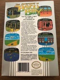 NES Adventures of Bayou Billy CIB Game Box Manual Tested Working Cart Authentic