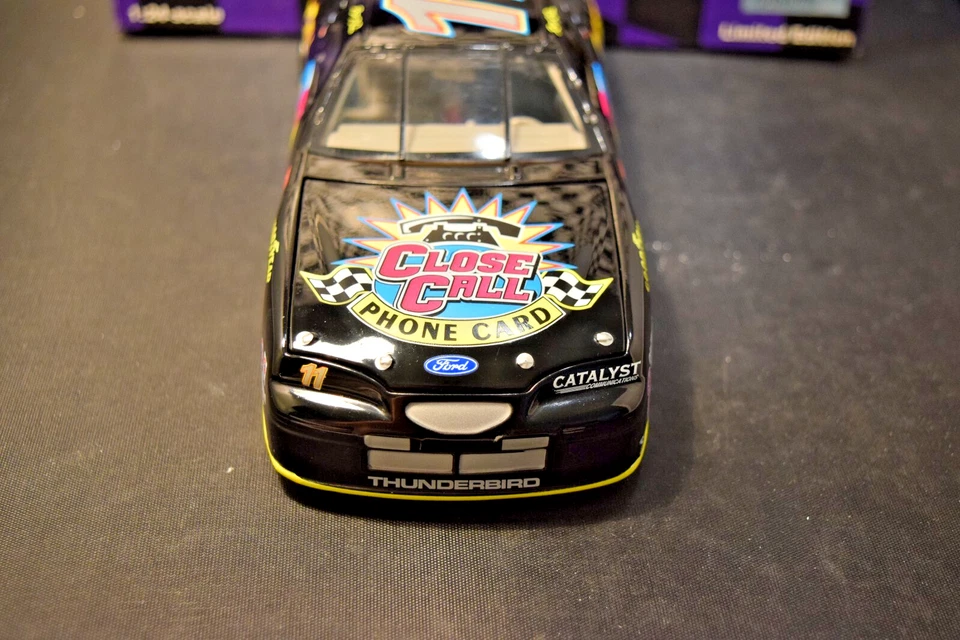 1997 Action Brett Bodine #11 закрыть вызов телефонная карта масштаб 1:24 T-Bird 1 из 8,004 - Изображение 4 из 4