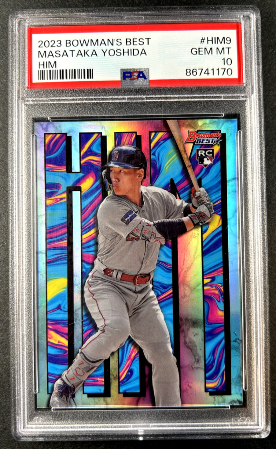 2023 Bowman's Best - Masataka Yoshida #HIM-9 Boston Red Sox RC Refractor PSA 10