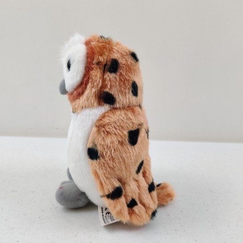 K&M International Realistic 6" Spotted Brown Owl Wild Bird Plush Stuffed Animal - Picture 2 of 8