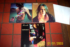 TODD RUNDGREN ( 3 ) LP lot: RUNT / BACK TO THE BARS 2 lp / TODD 2 lp w Poster NM