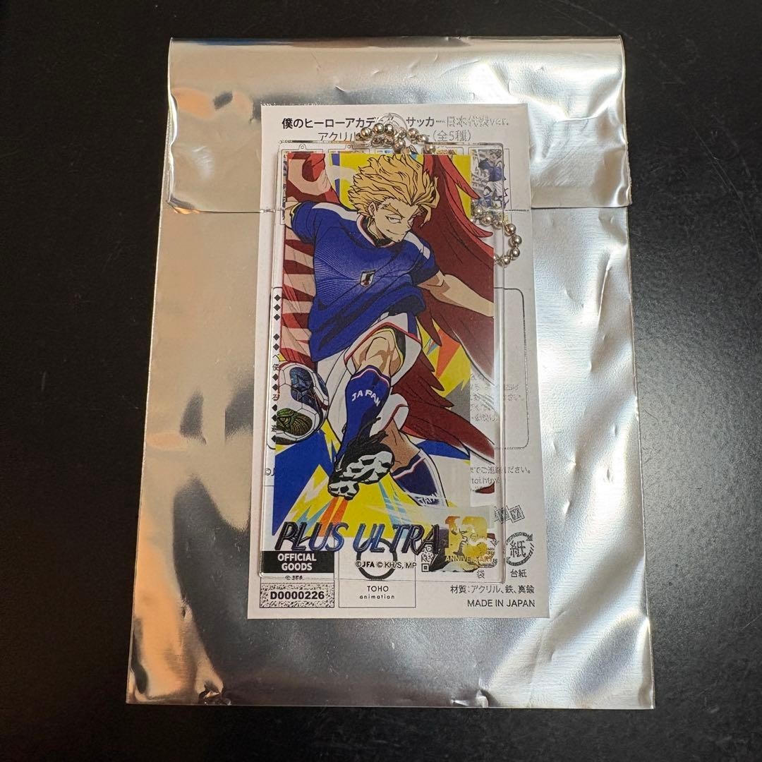 My Hero Academia Hawks Equipo Nacional de Fútbol de Japón Acrílico Llavero Correa
