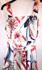 M&S COLLECTION PRETTY STRAPPY SUMMER DRESS - WOMENS UK 14 Ivory Mix Florals