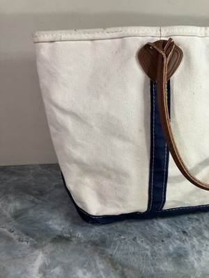 80s 90ｓ　LLビーン　ボートアンドトート　　Ｍ　ジップ Lsize！ ジップトップ！】80s~ L.L.bean トートバッグ BOAT AND TOTE