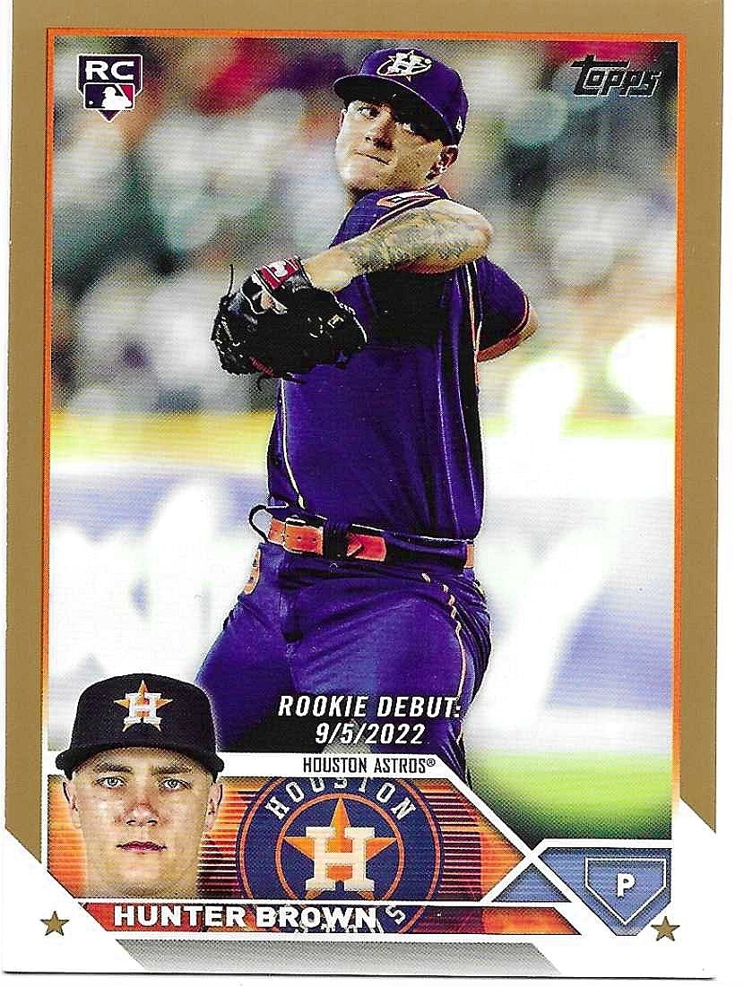 2023 Topps Series 1 - Hunter Brown #111 Gold /2023