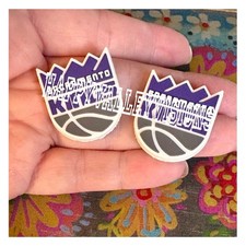 2 Pce SACRAMENTO Basketball Team Silicone Focal Beads DIY Jewelry Pens