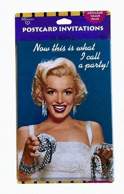 Vintage 1993 Marilyn Monroe Postcard Invitations 20 Pack NOS Sealed Hallmark