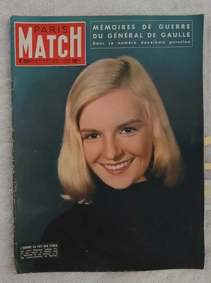 PARIS MATCH N°290 16/10/1954 ISABELLE PIA MARILYN MONROE DE GAULLE LINE RENAUD - Photo 1/4