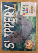 1999 TY BEANIE BABIES OFFICIAL CLUB SERIES 2 SLIPPERY THE SEAL 220
