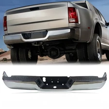 Chrome Steel Rear Step Bumper For 2009-2018 Dodge Ram 1500 W/O Senser Hole