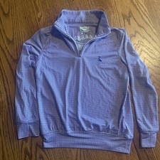 Tailorbyrd 1/4 Zip Purple Houndstooth Pullover Girls Size S 8