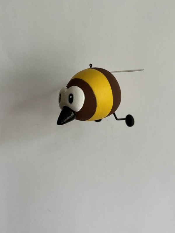 Handmade Hand-painted Super Mario Kart Hanging 2.75" Happy Stingby Figurine