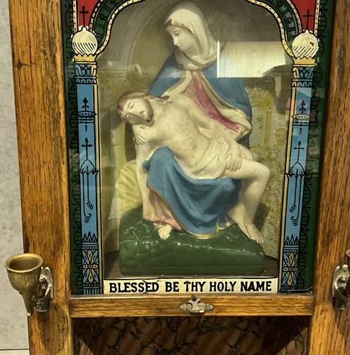 Antique Catholic Viaticum Last Rites Sick Call Shadow Box Early 1900's - Picture 3 of 12