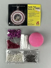 Vtg LeeWards FAMILY TREE IV Picture Christmas Ornament Kit 16-30326- Pls. READ