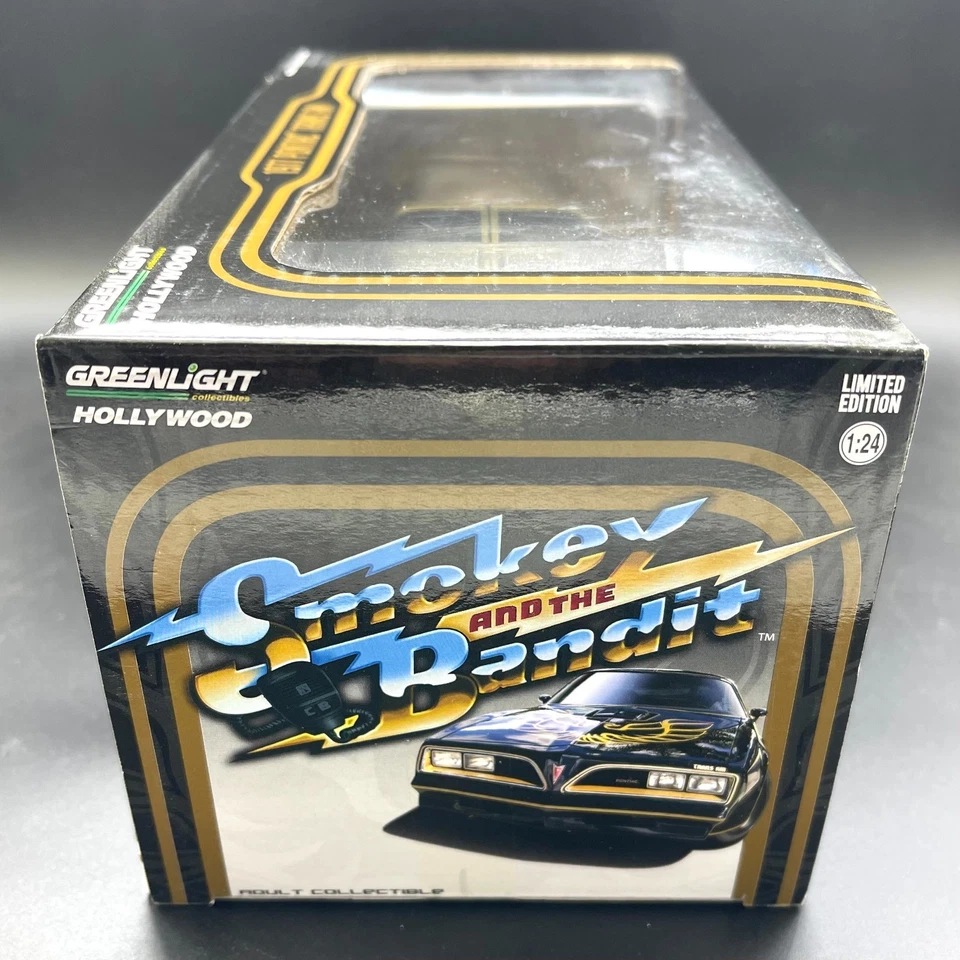 Greenlight Hollywood Smokey Bandit 1977 Pontiac Trans Am Blue Tire Chase 1/24 D4 - Image 2 of 4