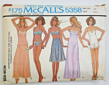 VTG 70s McCalls Sew Pattern 5358 Misses Bra P...