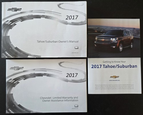 2017 Chevy Chevrolet Tahoe / Suburban - Owners Manual, Warranty Guide & More!
