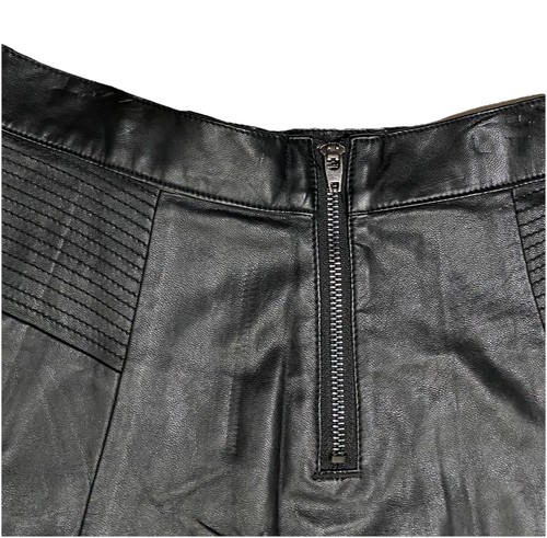 Tinsel minigonna nera ecopelle denim couture taglia small donna junior zip - Foto 6 di 24