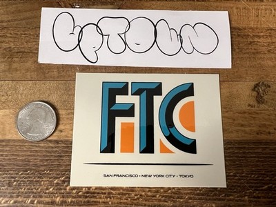 FTC Skateboard Shop  NYC SF Tokyo STICKER Dunk Palace Supreme DLXSF