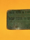 Vintage Antique New York & Erie Rail Road Paper Ticket — photo 1