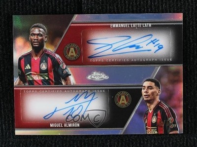 2025 Chrome MLS Dual 19/50 Miguel Almiron Almirón Emmanuel Latte Lath Auto 9su