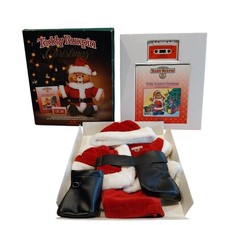 Teddy Ruxpin Worlds of Wonder 1985 Set Santa Suit Tape  Story Book Original Box