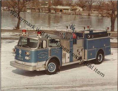 American LaFrance Cliffside Fire Truck Photograph Print 8.5x11''