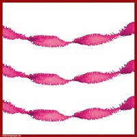 24M Pinke Kreppgirlande MäDchen Geburtstags Baby Geburt Party Fest Deko Girlande