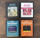 Lot of 4 Atari 2600 Games | Swordquest: FireWorld, Seaquest, and more