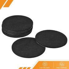 8Pcs Furniture Pads 5" Round Self Adhesive Felt Pads Floor Protectors Black