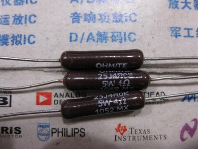 1x 4R 5W Vitreous Enamel Conformal Axial Wirewound Resistors 5% 4Ω 25J4R0E #lk