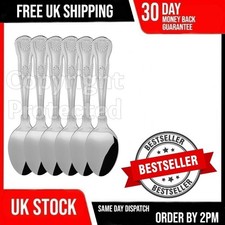 6 KINGS PATTERN DESSERT SPOONS SET OF SIX QUALITY DESIGN DESERT CUTLERY