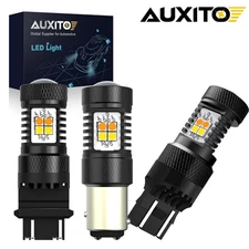 2x 3157 LED Turn Signal Lights DRL Switchback for Chevy Silverado 1500 1999-2013