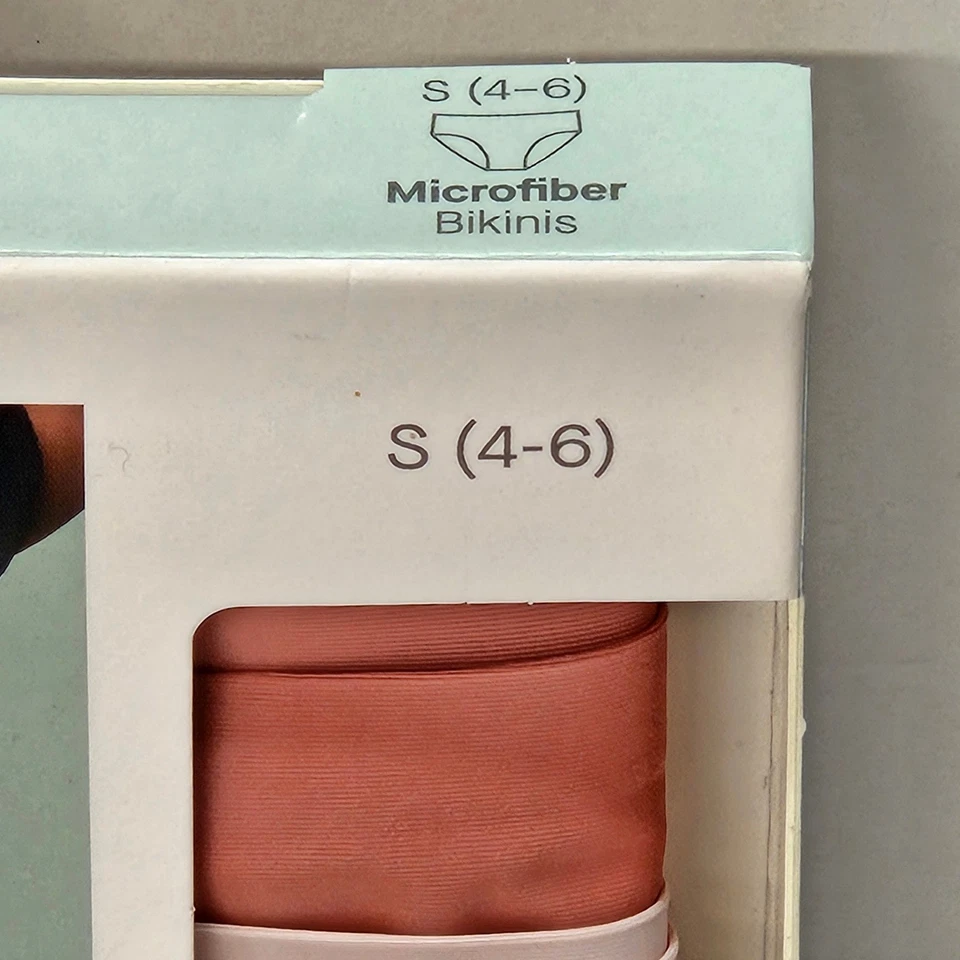 Auden 超细纤维比基尼 5 件装 S 码 4-6 隐形边缘时尚柔软多色 — 第 4/4 张图片