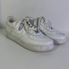 Nike Air Force 1 Low 07 5 Youth All White Classic Casual Sneakers