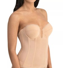 Dominique 8990 Vivienne V Wire Longline Power Mesh Strapless Bra