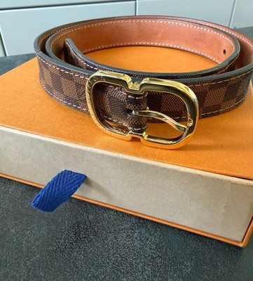 Orig. LOUIS VUITTON Ceinture Mini Gürtel M9744 Damier Canvas Gr. 80 mit Rechnung
