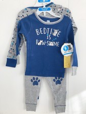 Only Boy 100 cotton puppy print sleepwear pajamas 4 pieces set