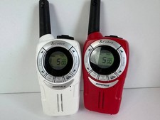 Cobra ACXT360 Water Resistant Walkie Talkies White and Red 25 mile 2-way radios