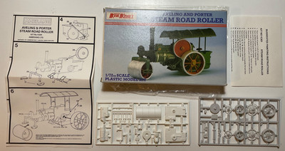 Vintage Keil Kraft Aveling & Porter Steam Road Roller 1/72 Scale Model Kit #K301