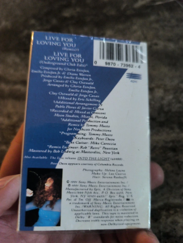 Gloria Estefan Live For Loving You Remix Cassette Single Underground Club Edit - Image 2 of 3
