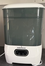 Baby Brezza Electric Baby Bottle Sterilizer Dryer w/ Removable Tray White/Gray