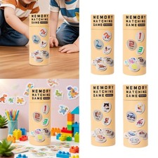 Memory Game for Kids with 20 Wood Cards Sorting Skill Cute Educational Toys