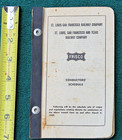 St Louis San Francisco Railroad StL SF & Texas Railway Frisco Conductor Schedule — photo 1