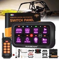 Auxbeam Rc-800 Rgb 8 Gang Switch Panel Remote Control Led Light Bar All Vehicle