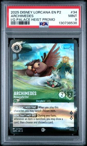 Archimedes - Resourceful Owl graded PSA 9 for sale on eBay