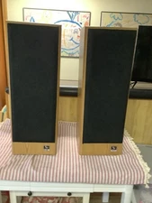 Infinity SL-40 Speakers Oak Enclosed All Speakers Are Reformed