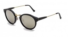 RetroSuperFuture Panama S20/R SP16 Sunglasses Black/Gold Mirror Round Shape 47mm