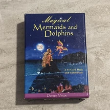 Magical Mermaids and Dolphins Oracle 44 Card Deck with Guidebook Doreen Virtue