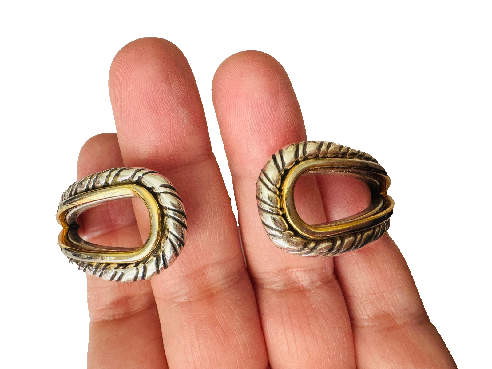 Brighton "Inner Circle” Two Tone Hinged Bracelet - image 2